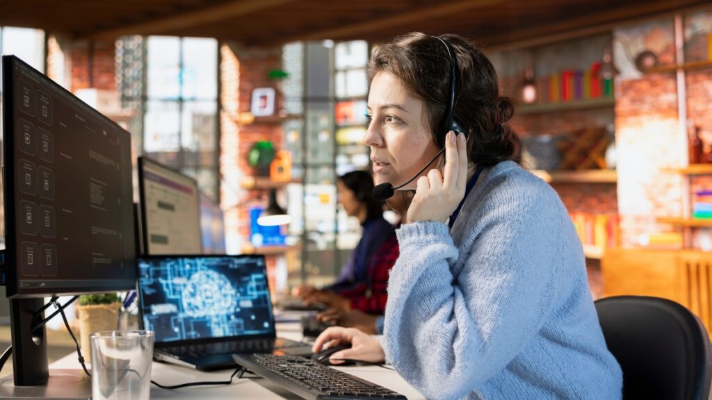 Business professionals using cloud telecom services for remote and hybrid workforce collaboration in 2026